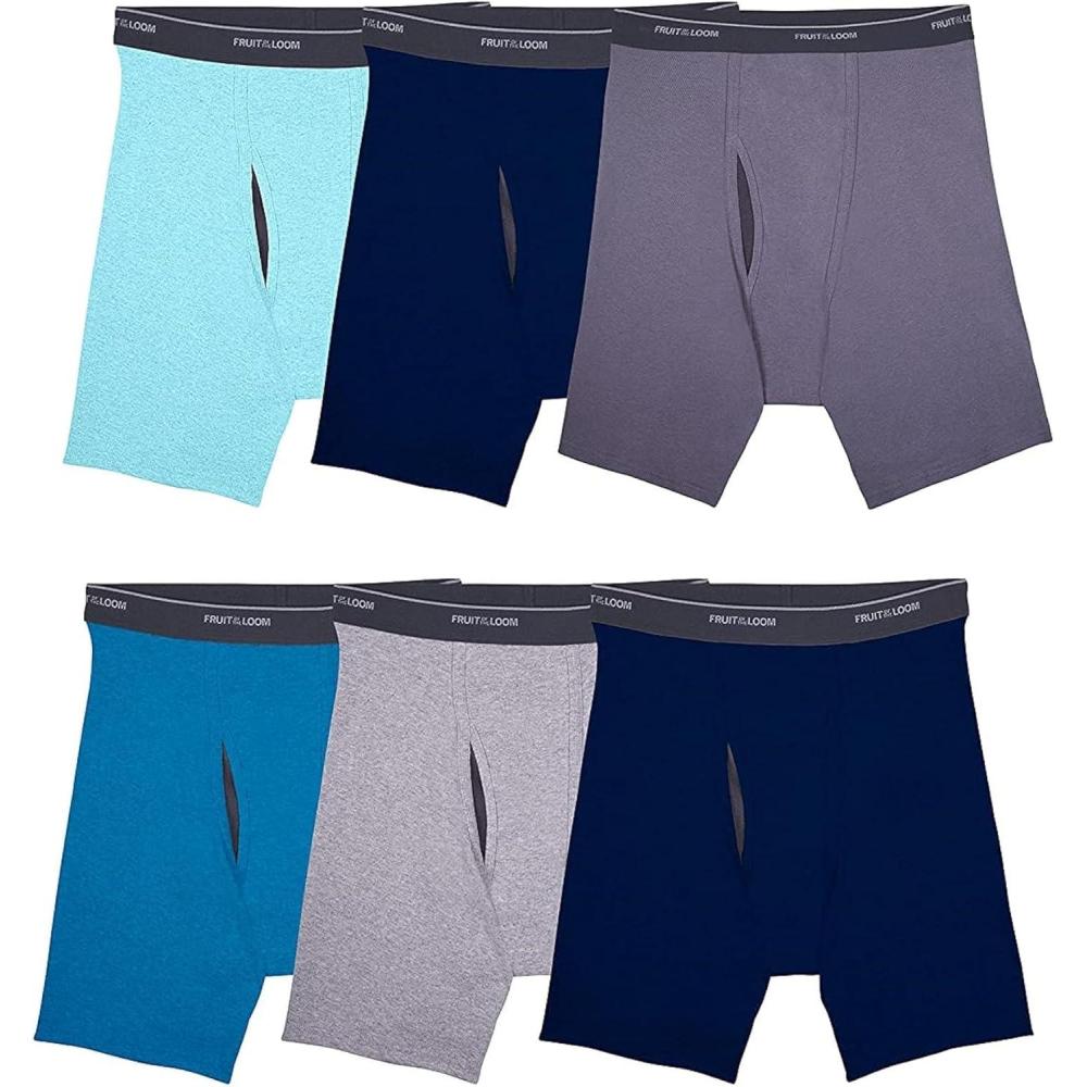 imageFruit of the Loom Mens Coolzone Boxer Briefs Moisture Wicking ampamp Breathable Assorted Color Multipacks6 Pack  Assorted Colors