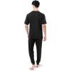 imageFruit of the Loom Mens 360 Stretch Crewneck Top and Jogger Pant Sleep Pajama SetBlack