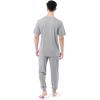 imageFruit of the Loom Mens 360 Stretch Crewneck Top and Jogger Pant Sleep Pajama SetGrey Heather