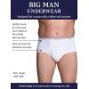 imageFruit of the Loom Mens Big and Tall TagFree UnderwearBig Man  Brief  3 Pack White