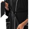 imageFruit of the Loom Mens Jersey Knit Kimono RobeBlack