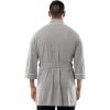 imageFruit of the Loom Mens Jersey Knit Kimono RobeGrey