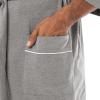imageFruit of the Loom Mens Jersey Knit Kimono RobeGrey