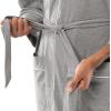 imageFruit of the Loom Mens Jersey Knit Kimono RobeGrey