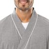 imageFruit of the Loom Mens Jersey Knit Kimono RobeGrey