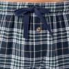 imageFruit of the Loom Mens Jersey Knit Top and Flannel Pant Pajama Sleep SetGreenNavy Plaid