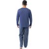 imageFruit of the Loom Mens Jersey Knit Top and Flannel Pant Pajama Sleep SetNavyNavy Plaid