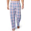 imageFruit of the Loom Mens Long Sleeve Broadcloth Pajama SetIvoryBlueRed Plaid