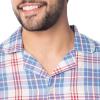 imageFruit of the Loom Mens Long Sleeve Broadcloth Pajama SetIvoryBlueRed Plaid