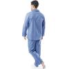 imageFruit of the Loom Mens Long Sleeve Broadcloth Pajama SetMedium Blue