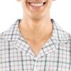 imageFruit of the Loom Mens Long Sleeve Broadcloth Pajama SetNaturalGreen Plaid