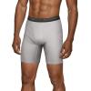imageFruit of the Loom Mens Micro Stretch Boxer Briefs Designed to Move with You Lightweight ampamp Moisture WickingLong Leg 5 Pack  Black