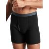 imageFruit of the Loom Mens Premium TagFree Cotton Underwear Regular ampamp Big ManBoxer Brief  4 Pack  BlackGray