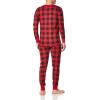 imageFruit of the Loom Mens Recycled Waffle Thermal Underwear Set Top and BottomBuffalo Plaid