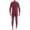 imageFruit of the Loom Mens Recycled Waffle Thermal Underwear Set Top and BottomBuffalo Plaid