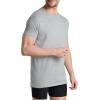 imageFruit of the Loom Mens TagFree Cotton UndershirtsRegular  Crew  4 Pack BlackGrey