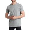 imageFruit of the Loom Mens TagFree Cotton UndershirtsRegular  Crew  4 Pack BlackGrey