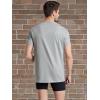imageFruit of the Loom Mens TagFree Cotton UndershirtsRegular  Crew  4 Pack BlackGrey