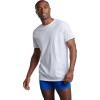 imageFruit of the Loom Mens TagFree Cotton UndershirtsRegular  Crew  8 Pack White