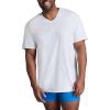 imageFruit of the Loom Mens TagFree Cotton UndershirtsTall Man  Vneck  6 Pack White