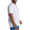 imageFruit of the Loom Mens TagFree Cotton UndershirtsTall Man  Vneck  6 Pack White