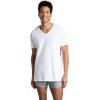 imageFruit of the Loom Mens VNeck Undershirts Moisture Wicking ampamp Tag Free Also Available in Tall SizesWhite  6 Pack