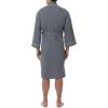 imageFruit of the Loom Mens Waffle Kimono RobeGrey