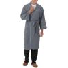 imageFruit of the Loom Mens Waffle Kimono RobeGrey