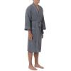 imageFruit of the Loom Mens Waffle Kimono RobeGrey