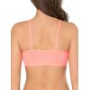 imageFruit of the Loom Womens MultiPack Spaghetti Strap Cotton Sports BraBlack HueWhitePunchy Peach