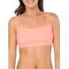 imageFruit of the Loom Womens MultiPack Spaghetti Strap Cotton Sports BraBlack HueWhitePunchy Peach