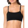 imageFruit of the Loom Womens MultiPack Spaghetti Strap Cotton Sports BraBlackWhiteHeather Grey