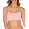 imageFruit of the Loom Womens MultiPack Spaghetti Strap Cotton Sports BraSkinny StripeWhiteBlushing Rose
