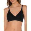 imageFruit of the Loom Womens Wirefree Cotton BraletteBlack HueSand