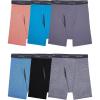 imageFruit of the Loom Mens Coolzone Boxer Briefs Moisture Wicking ampamp Breathable Assorted Color Multipacks6 Pack  StripeSolid
