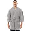 imageFruit of the Loom Mens Jersey Knit Kimono RobeGrey