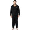 imageFruit of the Loom Mens Jersey Knit Pajama Sleep SetBlack