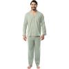 imageFruit of the Loom Mens Jersey Knit Pajama Sleep SetGreen