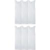 imageFruit of the Loom Mens Sleeveless Tag Free Moisture Wicking Tank AShirtBig Man  6 Pack  White
