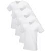 Regular - V-neck - 4 Pack White