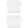 imageFruit of the Loom Mens VNeck Undershirts Moisture Wicking ampamp Tag Free Also Available in Tall SizesWhite  6 Pack