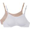 2 Pack - Beige/White