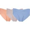 imageFruit of the Loom Womens Underwear Pima Cotton Blend Fabric Super Smooth Raw Cut EdgesHipster  3 Pack  MangoNudeBlue