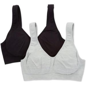 imageFruit of The Loom Womens Wireless Seamless BraBlack HueGrey Heather