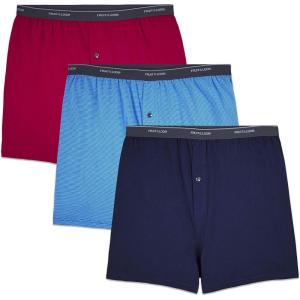 imageFruit of the Loom Mens Big and Tall TagFree UnderwearBig Man  Knit Boxer  3 Pack Colors May Vary