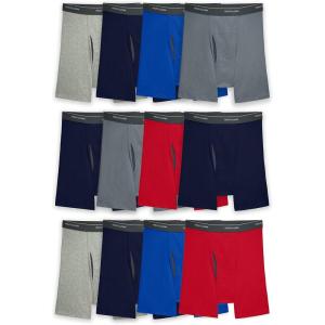 imageFruit of the Loom Mens Coolzone Boxer Briefs Moisture Wicking ampamp Breathable Assorted Color Multipacks12 Pack  Assorted Colors