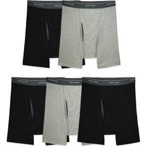 imageFruit of the Loom Mens Coolzone Boxer Briefs Moisture Wicking ampamp Breathable Assorted Color Multipacks5 Pack  BlackGray