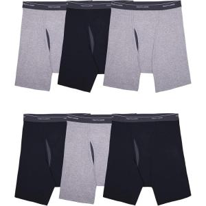 imageFruit of the Loom Mens Coolzone Boxer Briefs Moisture Wicking ampamp Breathable Assorted Color Multipacks6 Pack  BlackGray