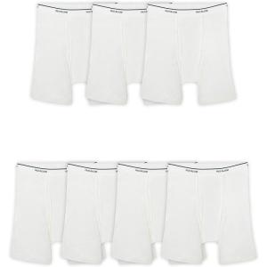 imageFruit of the Loom Mens Coolzone Boxer Briefs Moisture Wicking ampamp Breathable Assorted Color Multipacks7 Pack  White