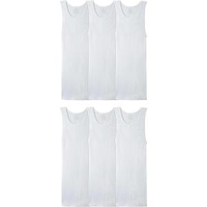 imageFruit of the Loom Mens Sleeveless Tag Free Moisture Wicking Tank AShirt6 Pack  White
